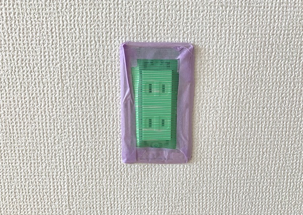 塗装後~5分ほどおいて浸透させます。